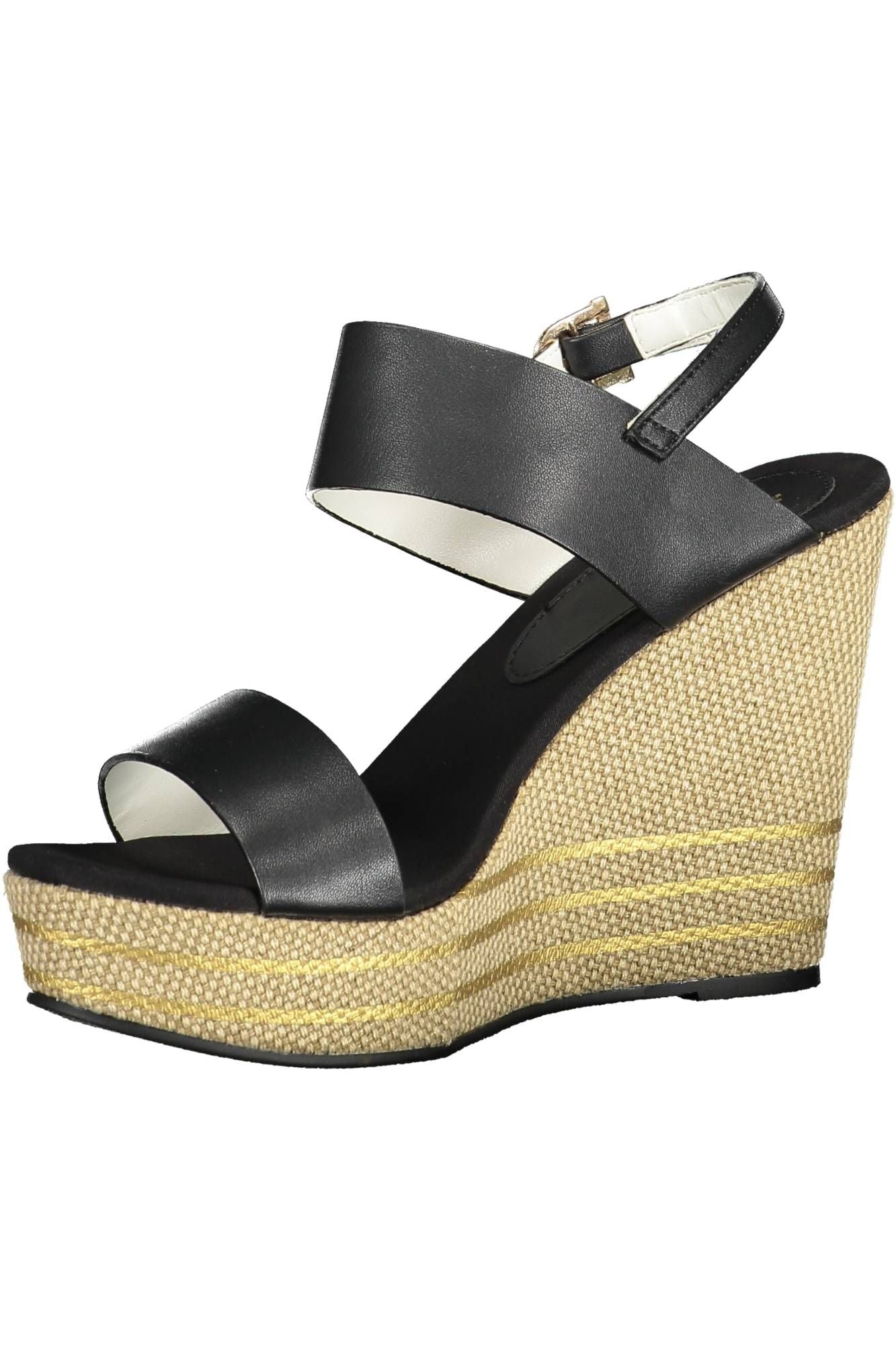 Chic Ankle Buckle Wedge Sandals