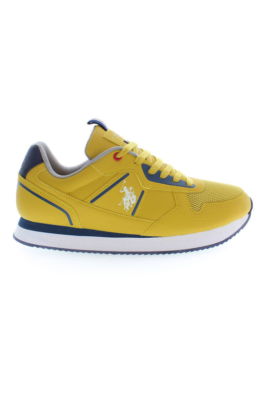 Radiant Yellow Lace-Up Sport Sneakers