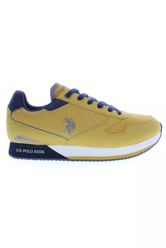 Sleek Yellow Sneakers with Contrast Details