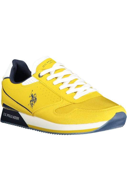 Bold Yellow Laced Sports Sneaker