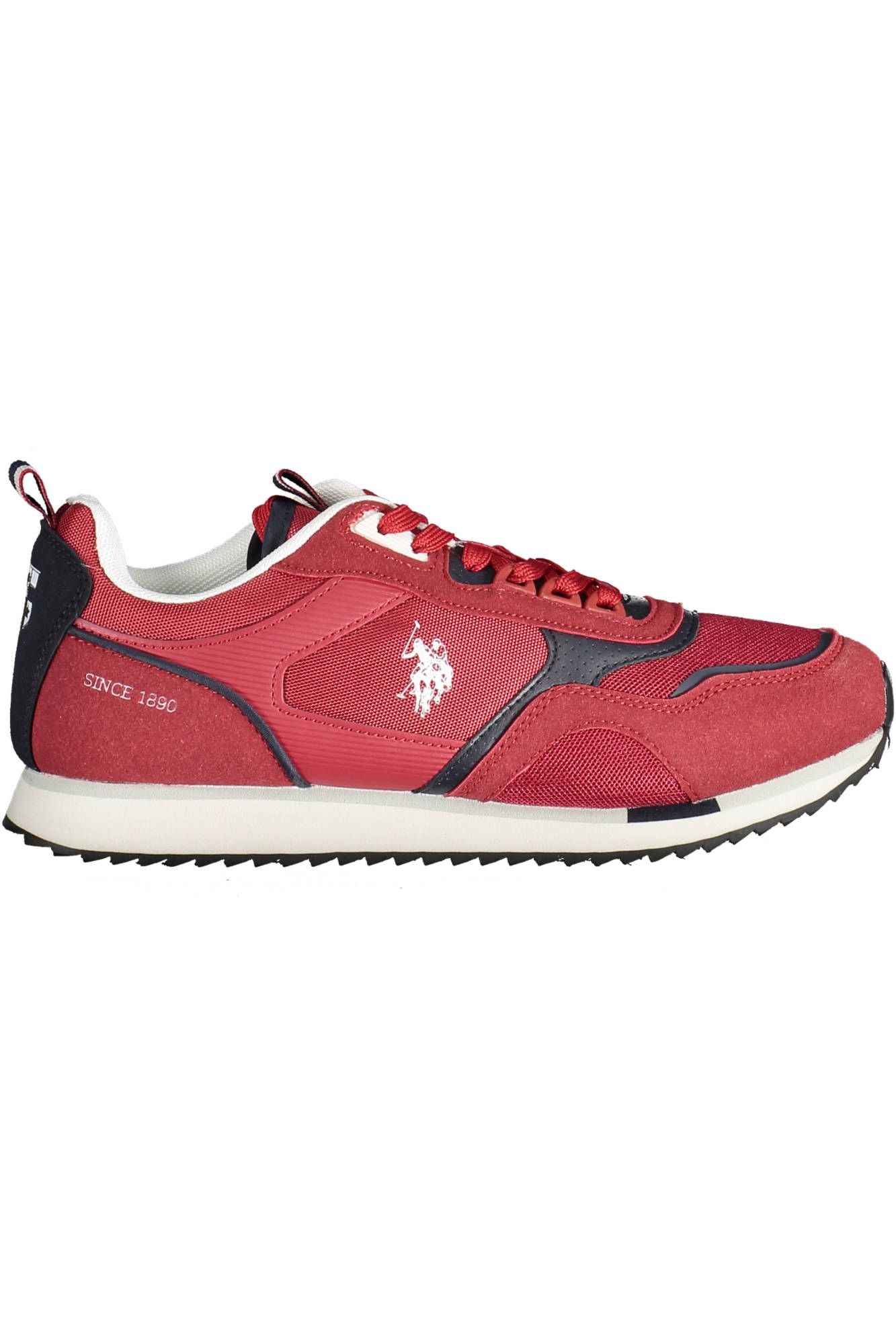 Red Polyester Sneaker