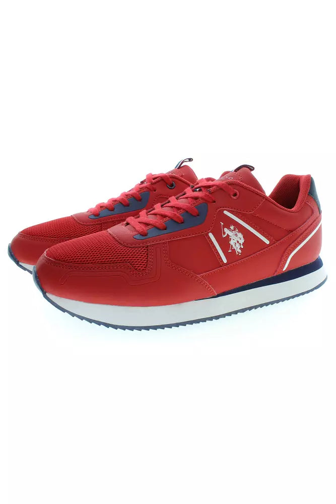 U.S. Polo Pink Lace-Up Sports Sneakers