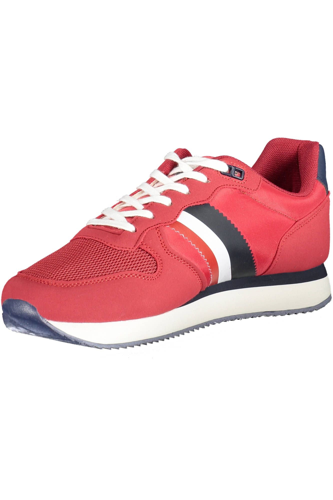 Chic Red Lace-Up Sports Sneakers