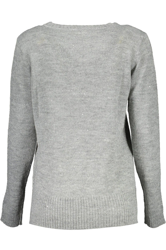 Elegant Long-Sleeved V-Neck Sweater