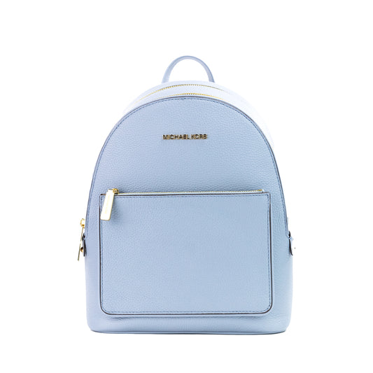 Adina Medium Pale Blue Pebble Leather Convertible Backpack BookBag