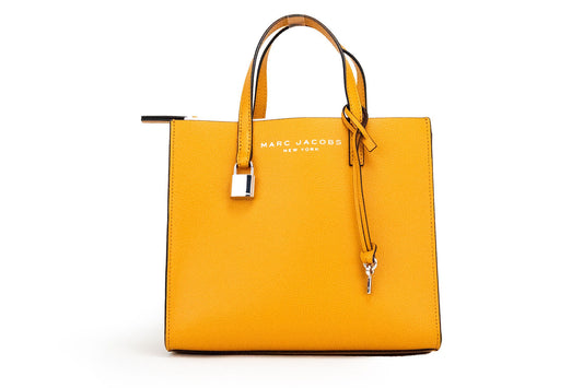 Mini Grind Desert Sun Orange Leather Crossbody Tote Handbag Purse